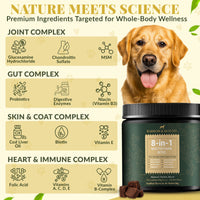 8-in-1 Daily Multivitamin Bites - Complete Health Support for Dogs