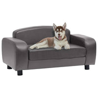 vidaXL Dog Sofa Dog Bed Foam Pet Puppy Couch with Washable Cover Faux Leather-8