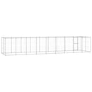 vidaXL Outdoor Dog Kennel Galvanized Steel with Roof 234.4 ft²-2