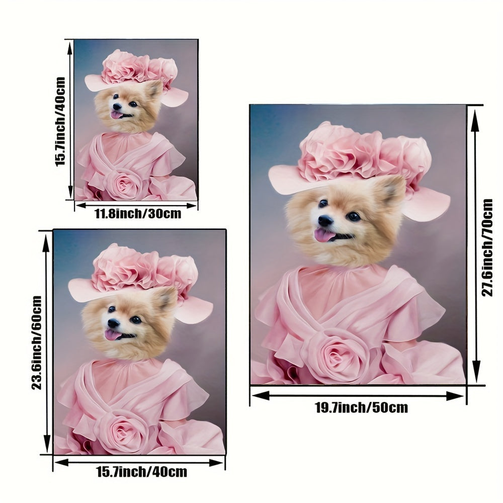 Royal Pet Portrait Canvas - Custom Aristocratic Art