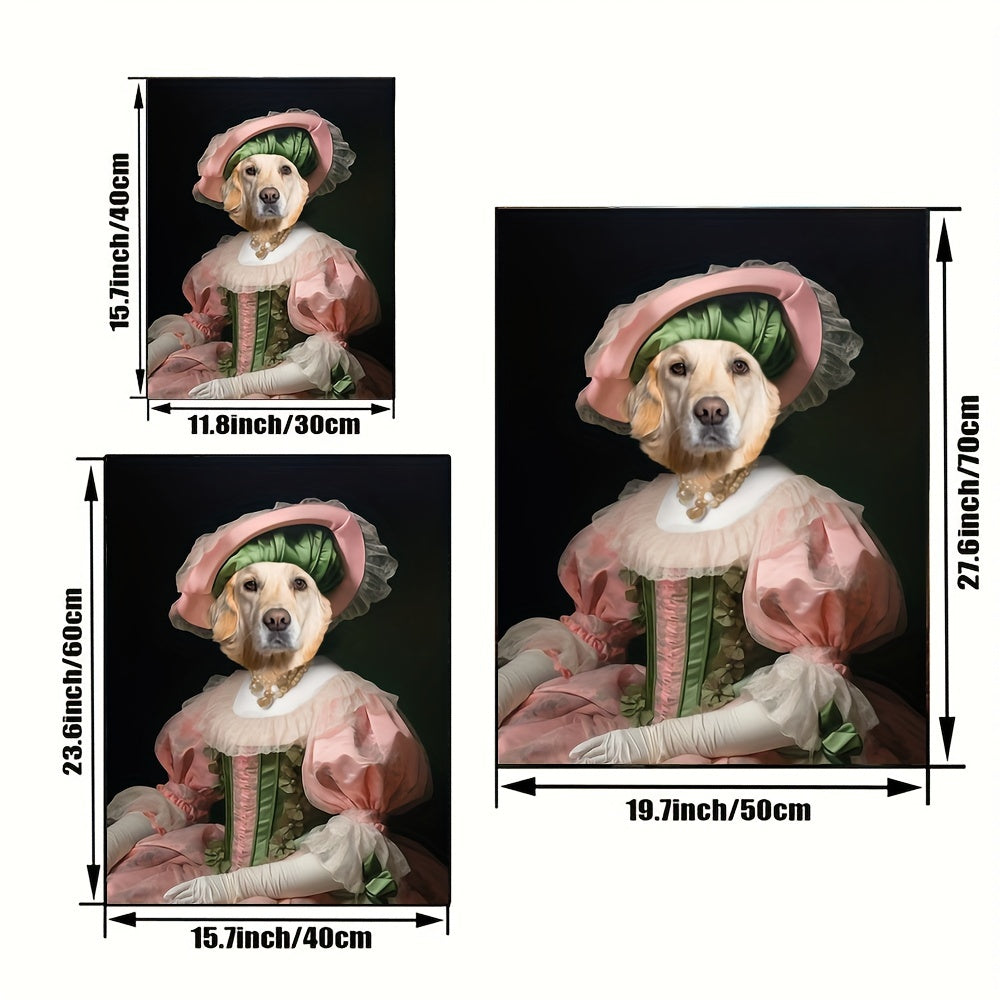 Royal Pet Portrait Canvas - Custom Aristocratic Art