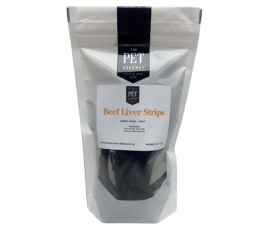 Beef Liver Jerky Strips, 5 oz