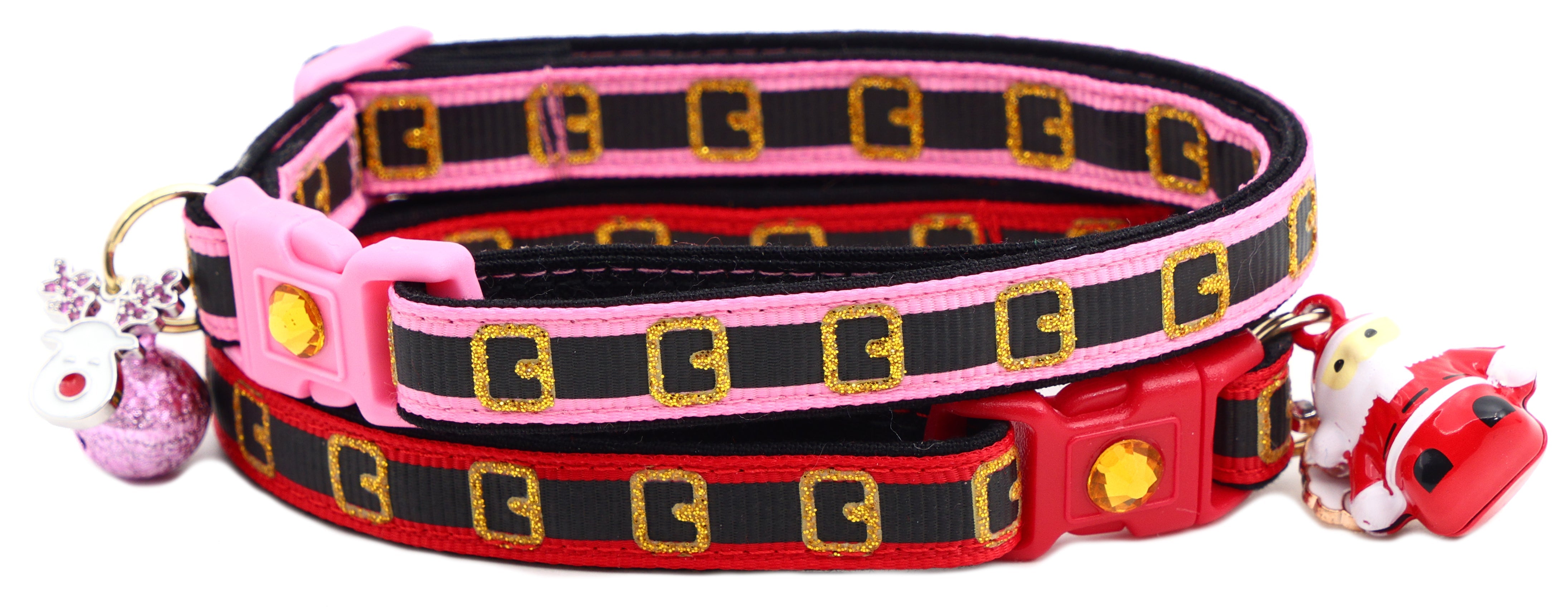 Here Comes Santa Claus Breakaway Cat Collar-0