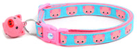 Pink Pigs Breakaway Cat Collar-1