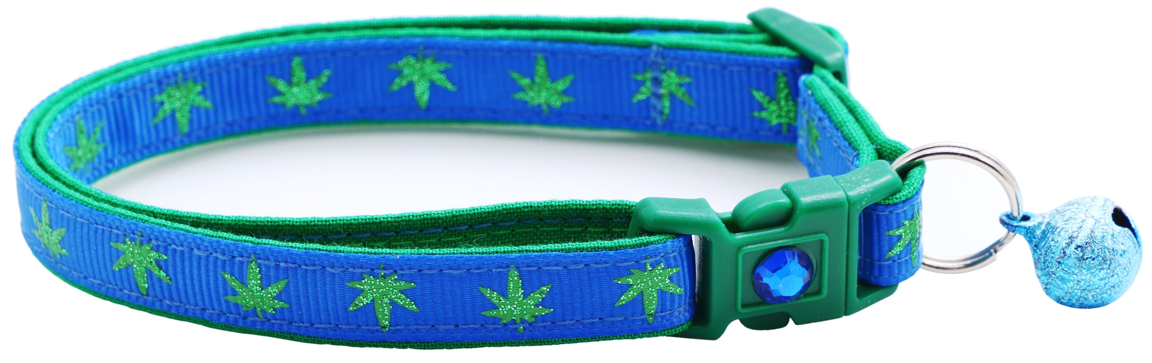 Cannabis Leaf Breakaway Cat Collar