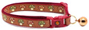 Woodland Mushrooms Breakaway Cat Collar-1