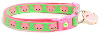 Pink Pigs Breakaway Cat Collar-11