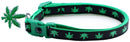 Marijuana Leaves Breakaway Cat Collar-31
