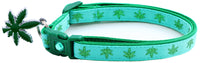 Marijuana Leaves Breakaway Cat Collar-2
