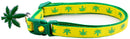 Marijuana Leaves Breakaway Cat Collar-36