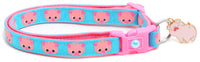Pink Pigs Breakaway Cat Collar-2