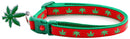 Marijuana Leaves Breakaway Cat Collar-35