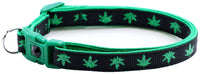 Marijuana Leaves Breakaway Cat Collar-65