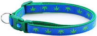 Marijuana Leaves Breakaway Cat Collar-71