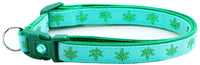 Marijuana Leaves Breakaway Cat Collar-3