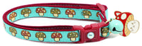 Woodland Mushrooms Breakaway Cat Collar-23