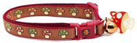 Woodland Mushrooms Breakaway Cat Collar-4
