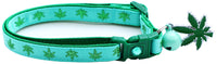 Marijuana Leaves Breakaway Cat Collar-4