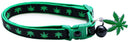 Marijuana Leaves Breakaway Cat Collar-48