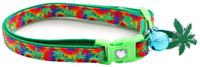 Marijuana Leaves Breakaway Cat Collar-50