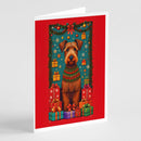 Irish Terrier Holiday Christmas Greeting Cards Pack of 8-0
