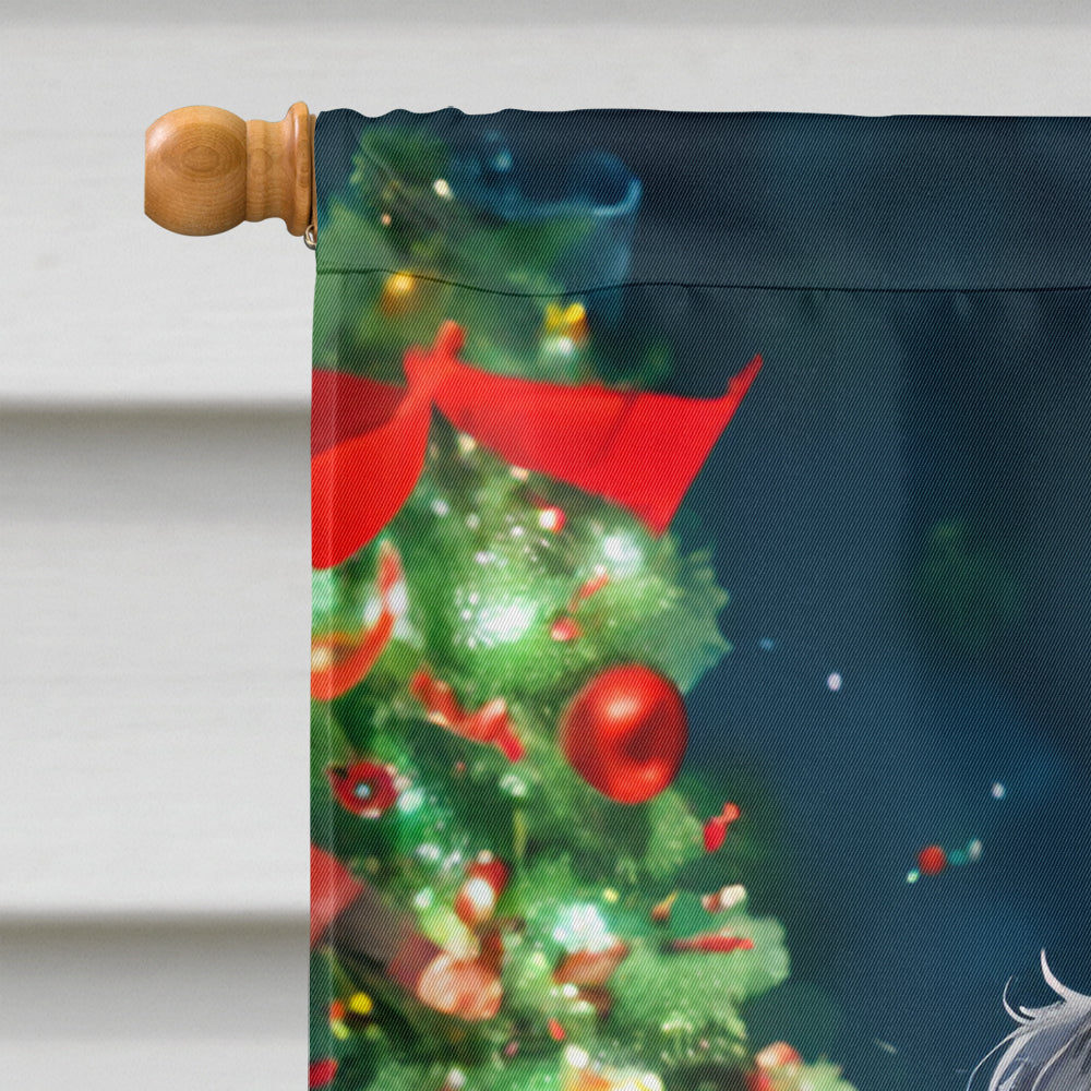 Affenpinscher Christmas House Flag-2