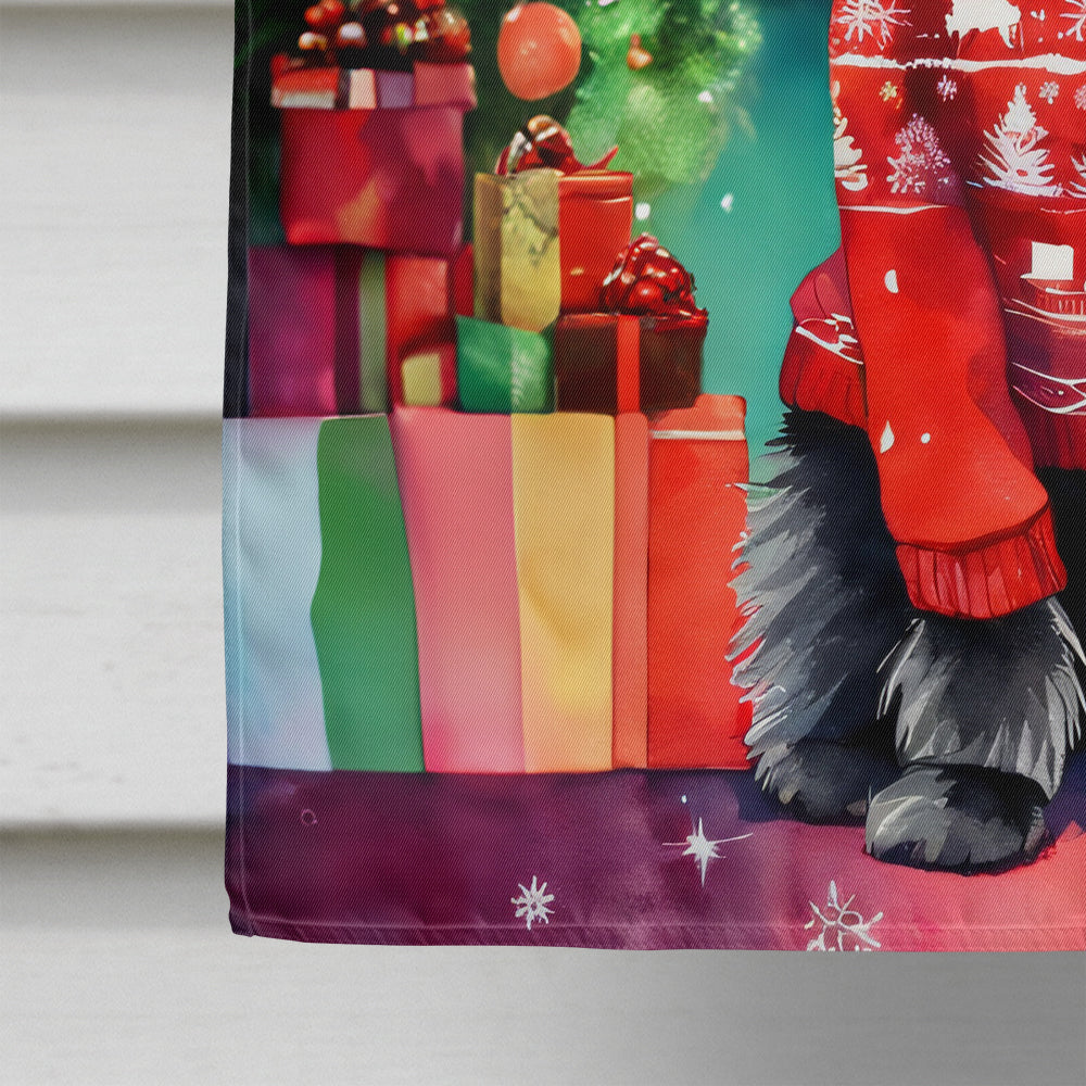 Affenpinscher Christmas House Flag-3