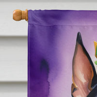 Manchester Terrier King of Mardi Gras House Flag-2