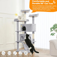 54in Multi-Level Cat Tower Funny 2 Condo by Tail chasers