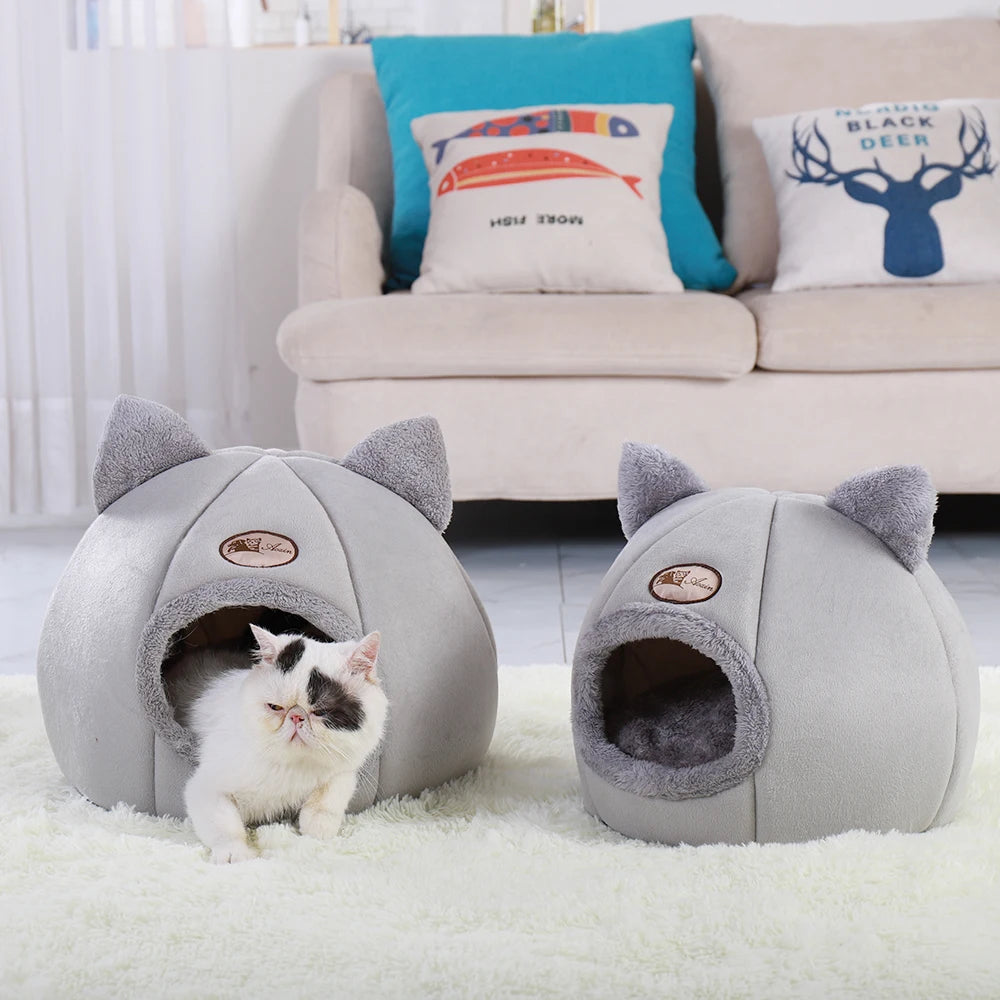 Cozy Cave Pet Bed - Ultimate Comfort Hideaway