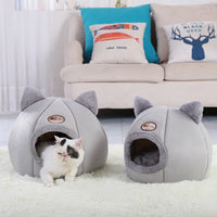 Cozy Cave Pet Bed - Ultimate Comfort Hideaway