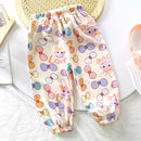 Kids Anti-Mosquito Summer Pants - Lightweight Floral Design