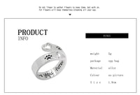 Cat Ear Paw Print Ring - Adjustable Pearl Hollow Heart Design