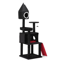 Gothic Cat Tree with Coffin Bed by Tail chasers