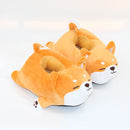 Lazy Shiba Inu Funny Slippers - Cute Soft Animal Puppy Home Cotton Shoes