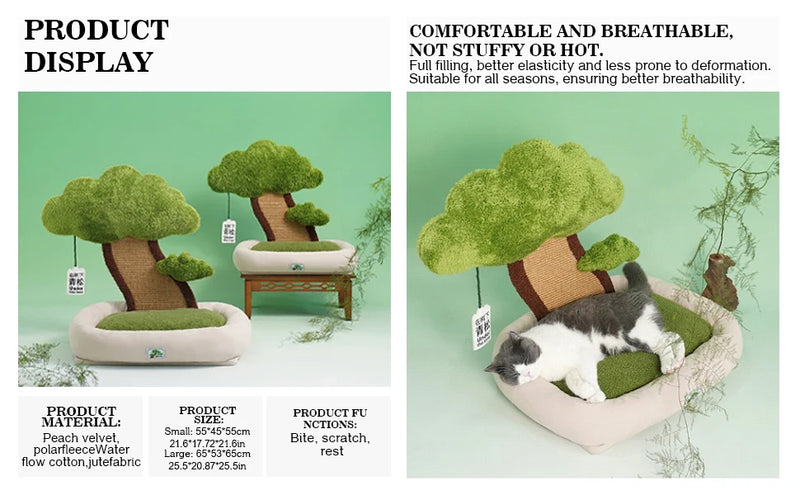 Design of Cat Tree With Cozy Pet Cat Cushion