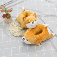 Lazy Shiba Inu Funny Slippers - Cute Soft Animal Puppy Home Cotton Shoes