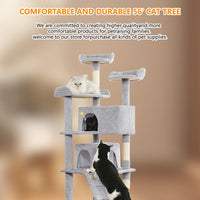 54in Multi-Level Cat Tower Funny 2 Condo by Tail chasers