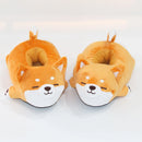 Lazy Shiba Inu Funny Slippers - Cute Soft Animal Puppy Home Cotton Shoes