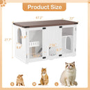Large Smart Cat Litter Box Enclosure for Living Room by Tail chasers