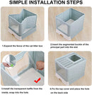 US LOCAL STOCK Cat Litter Box,Lid ,and Scoop for Big Cats by Tail chasers