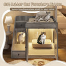 Hidden Litter Box Enclosure 2 Storage Drawers by Tail chasers