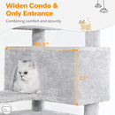 54in Multi-Level Cat Tower Funny 2 Condo by Tail chasers