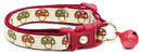 Woodland Mushrooms Breakaway Cat Collar-7