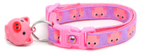 Pink Pigs Breakaway Cat Collar-10