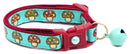 Woodland Mushrooms Breakaway Cat Collar-5