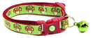 Woodland Mushrooms Breakaway Cat Collar-8