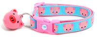 Pink Pigs Breakaway Cat Collar-4
