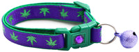 Marijuana Leaves Breakaway Cat Collar-7