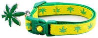 Marijuana Leaves Breakaway Cat Collar-28